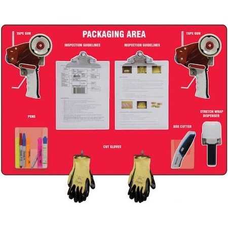 Accuform PACKAGING AREA STOREBOARDS  LARGE PSB718RDWT PSB718RDWT